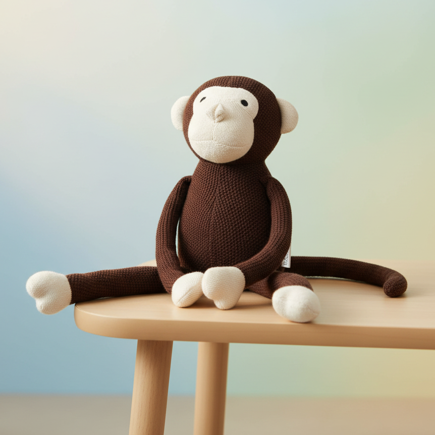 Pomme Cotton Knitted Gorilla