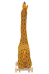 Knitted Soft Toy Giraffe With Wooden Cart