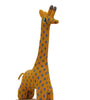 Knitted Soft Toy Giraffe With Wooden Cart