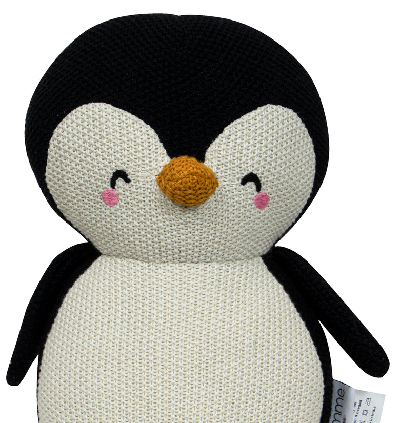 Knitted Penguin Soft Toy