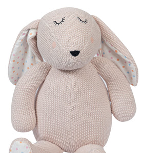 Knitted Fluffy & Cozy Blush Bunny Toy