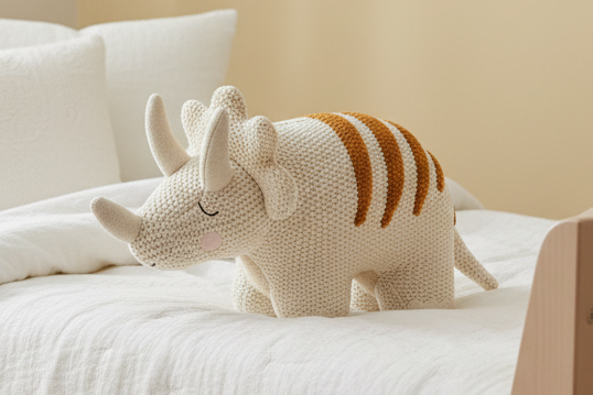 Knitted Soft Toy Rhino
