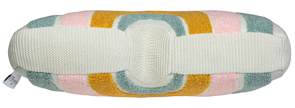 Pomme Cotton Knitted Soft Rainbow Cushion