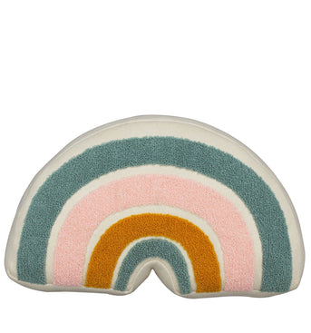 Knitted Soft Toy and Cushion Rainbow Design