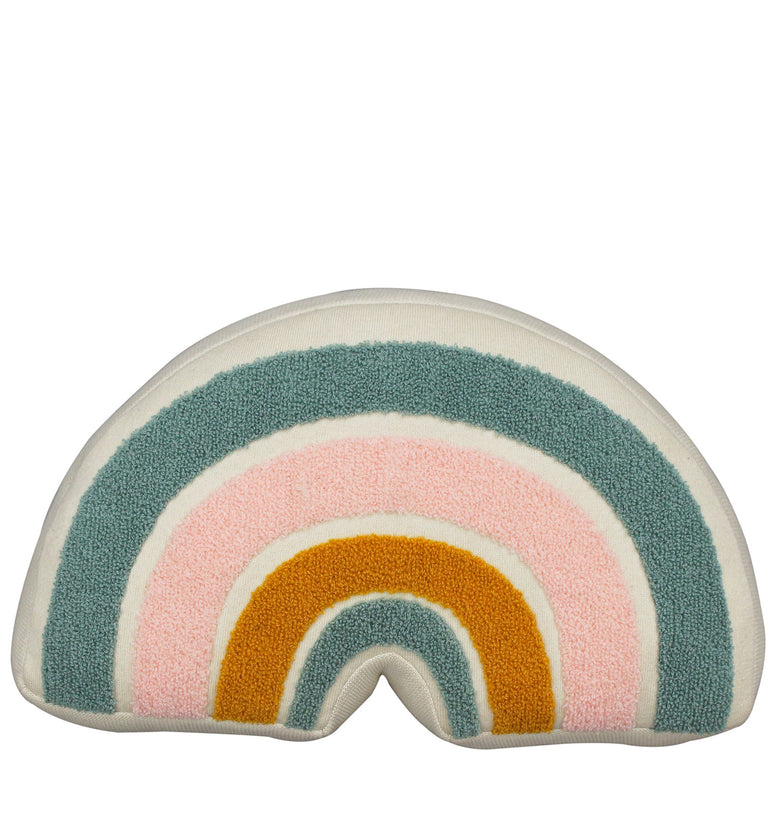Knitted Soft Toy and Cushion Rainbow Design