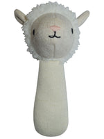 Load image into Gallery viewer, Knitted Rattle Sheep Design