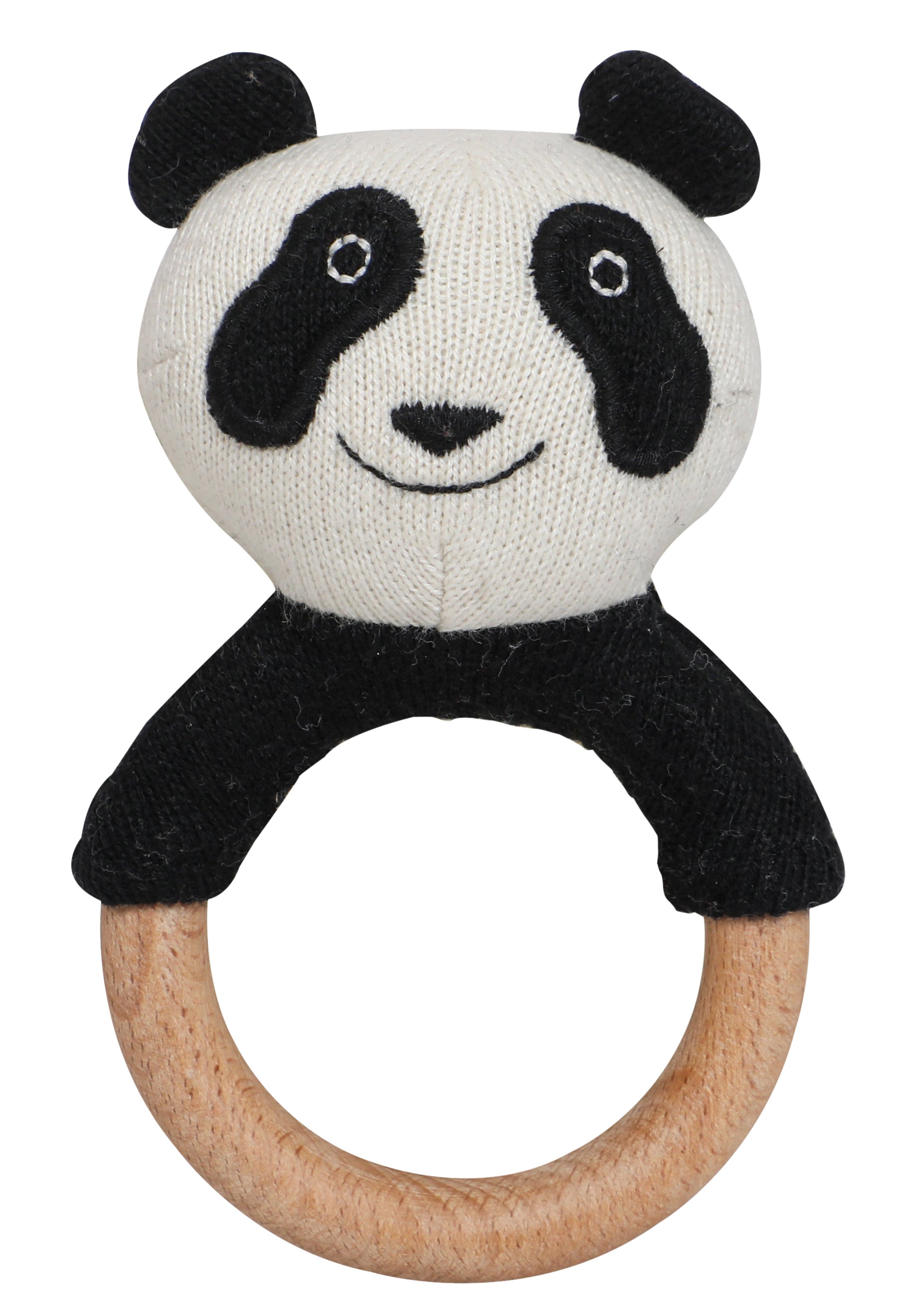 Knitted Soft Panda Rattle/Teether