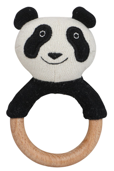 Knitted Soft Panda Rattle/Teether