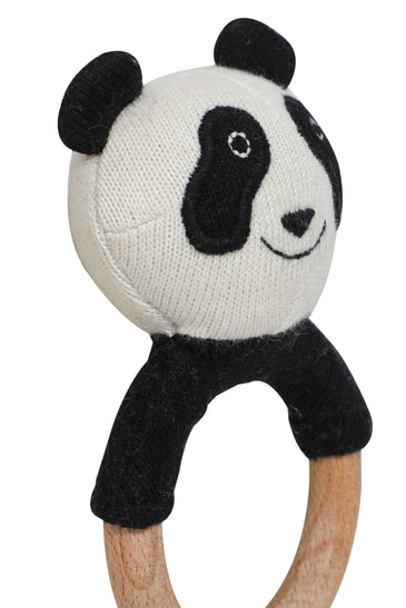 Knitted Soft Panda Rattle/Teether
