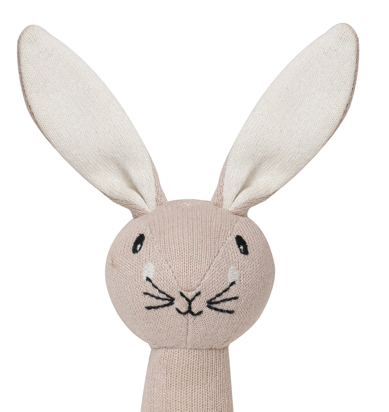 Knitted Soft Bunny Rattle