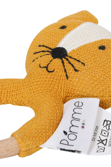 Knitted Soft Fox Rattle/Teether