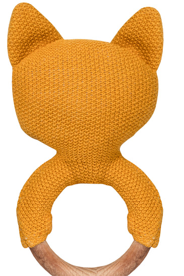 Knitted Soft Fox Rattle/Teether