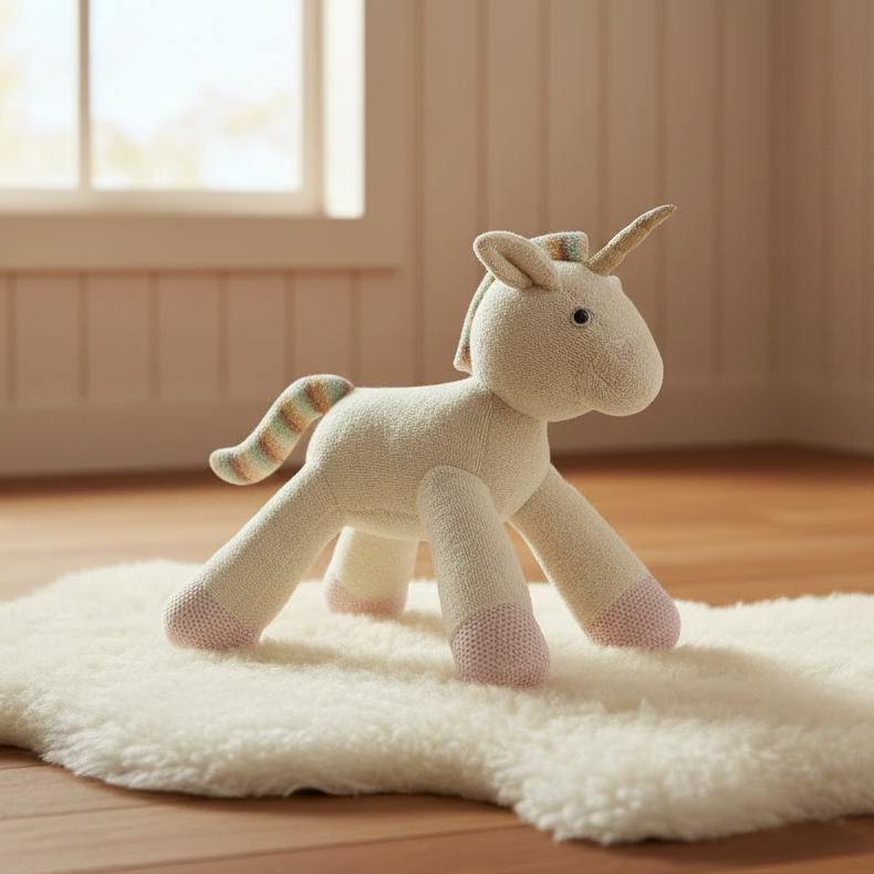 Pomme Cotton Knitted Playful Unicorn