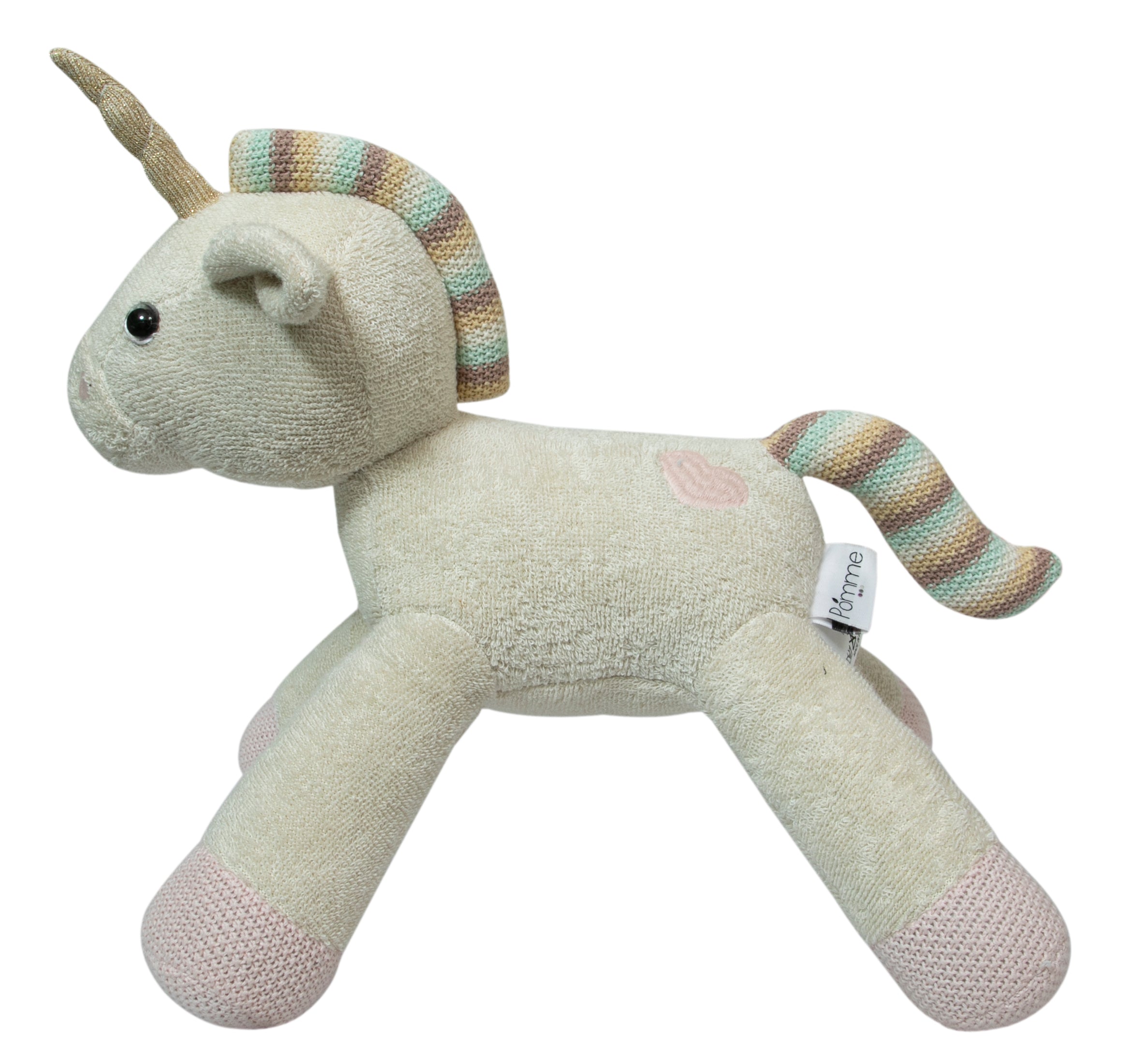 Knitted Unicorn Soft Toy