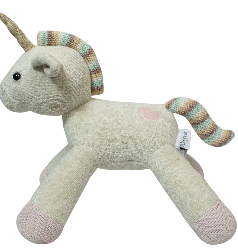 Knitted Unicorn Soft Toy