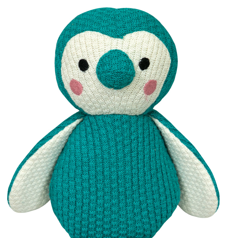 Knitted Penguin Soft Toy