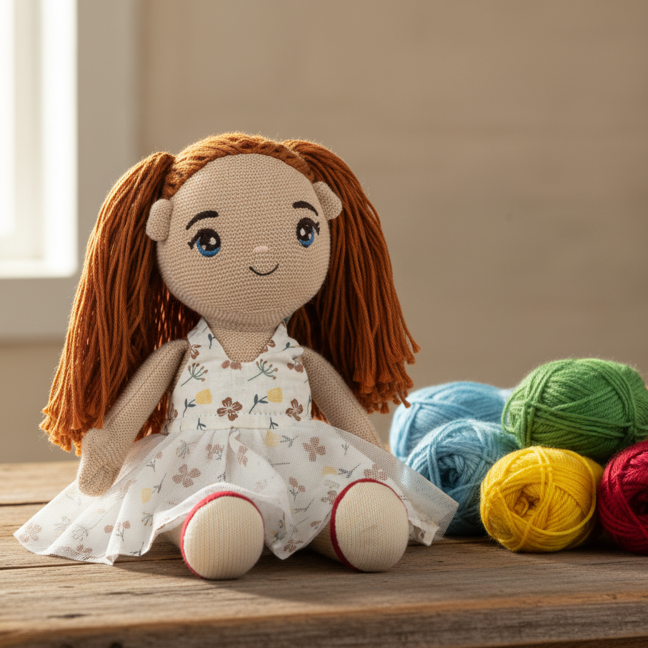 Pomme Knitted Dress Up Doll