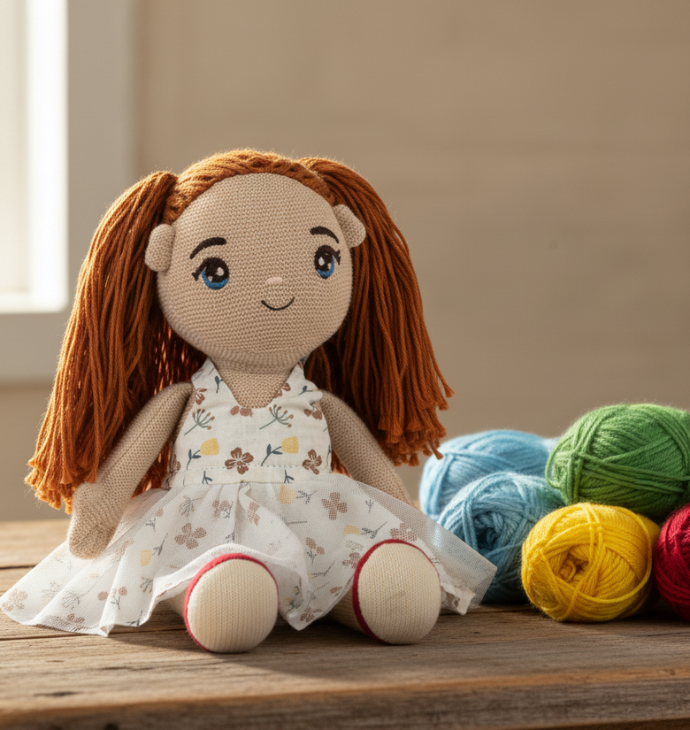 Pomme Knitted Dress Up Doll