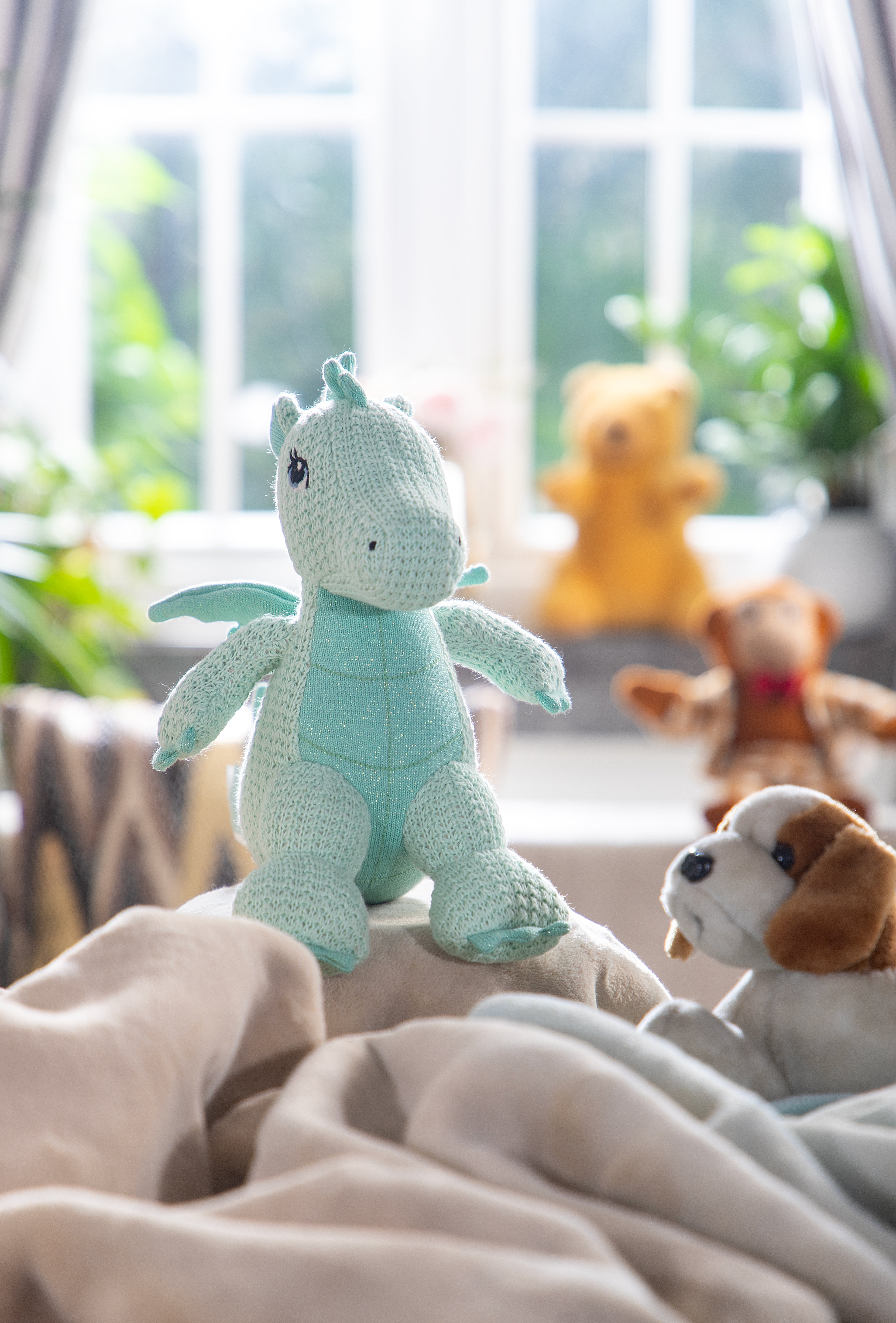 Knitted Dragon Soft Toy