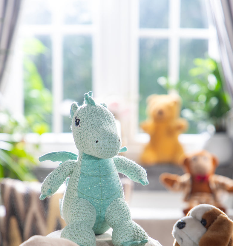 Knitted Dragon Soft Toy