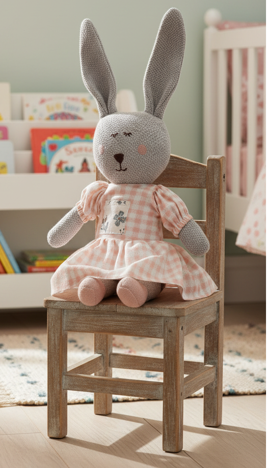 Pomme Cotton Knitted Rabbit in Dress