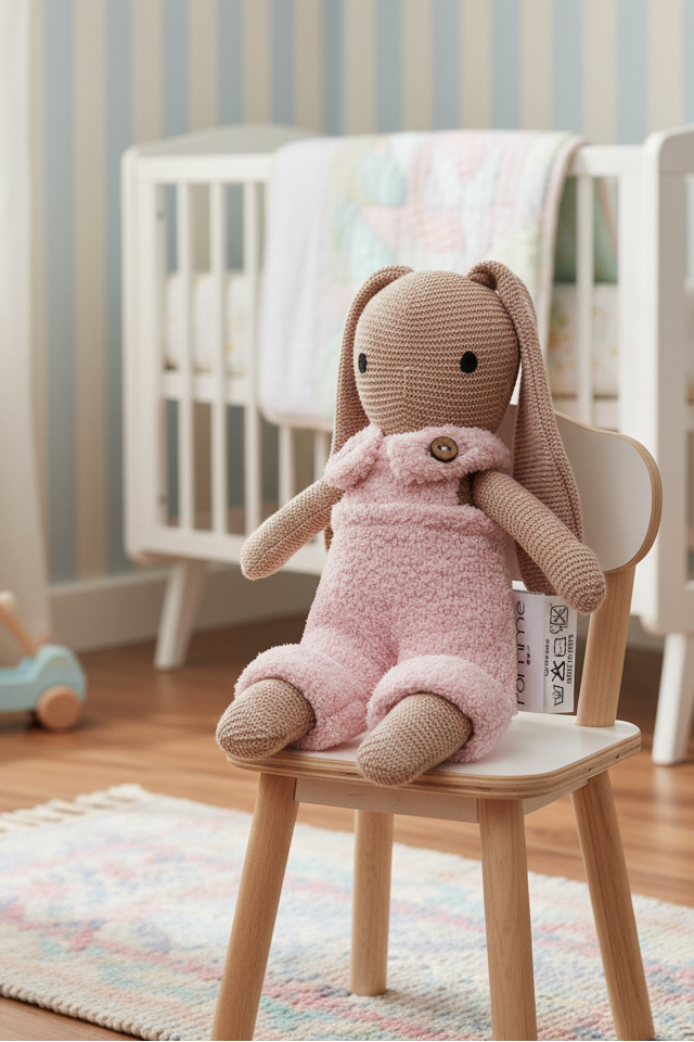 Pomme Cotton Knitted Bunny Doll