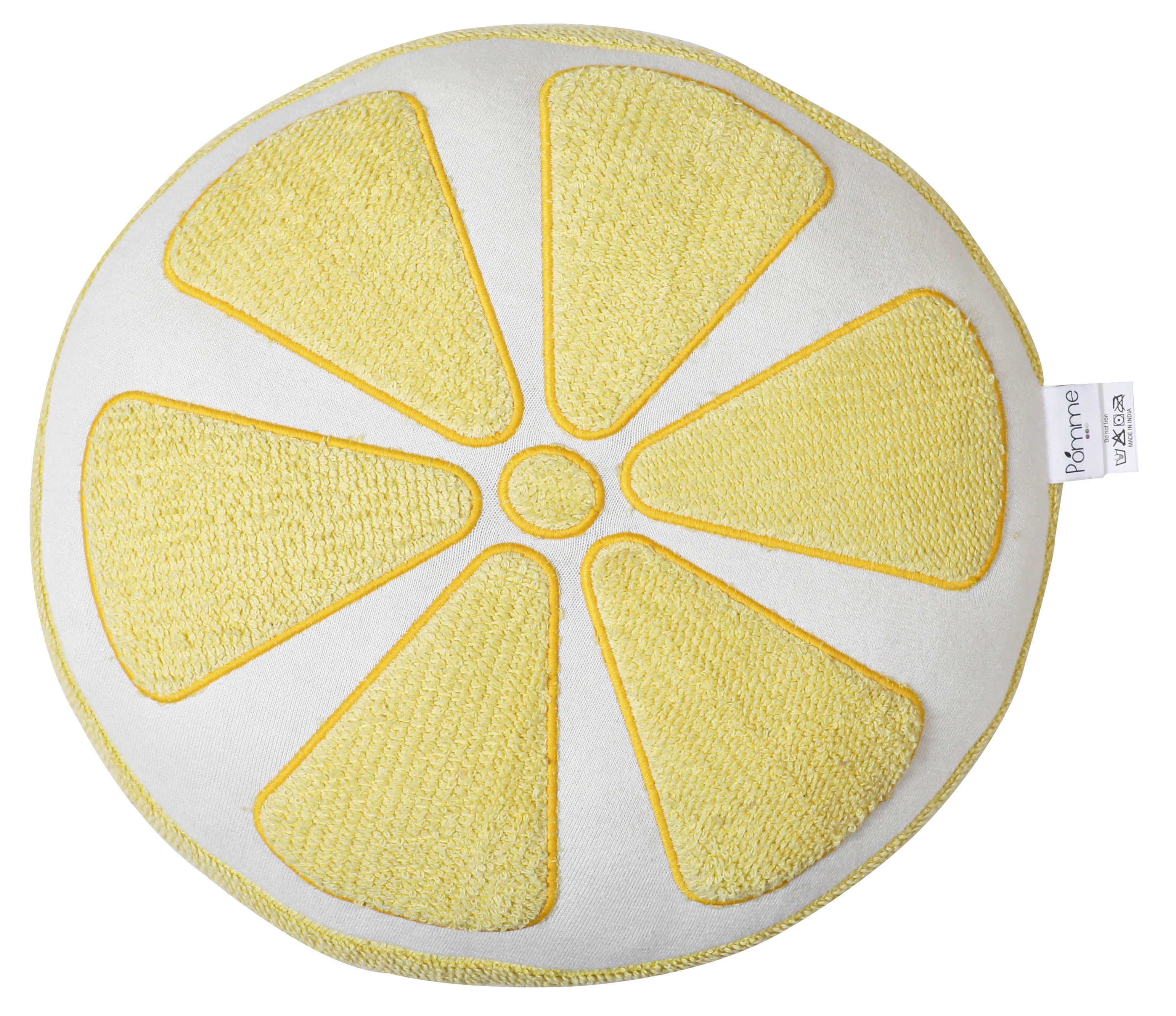 Knitted Soft Lemon Shape Cushion