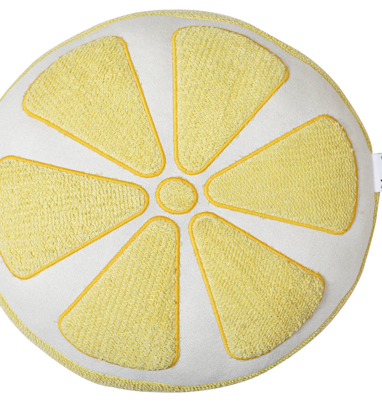 Knitted Soft Lemon Shape Cushion