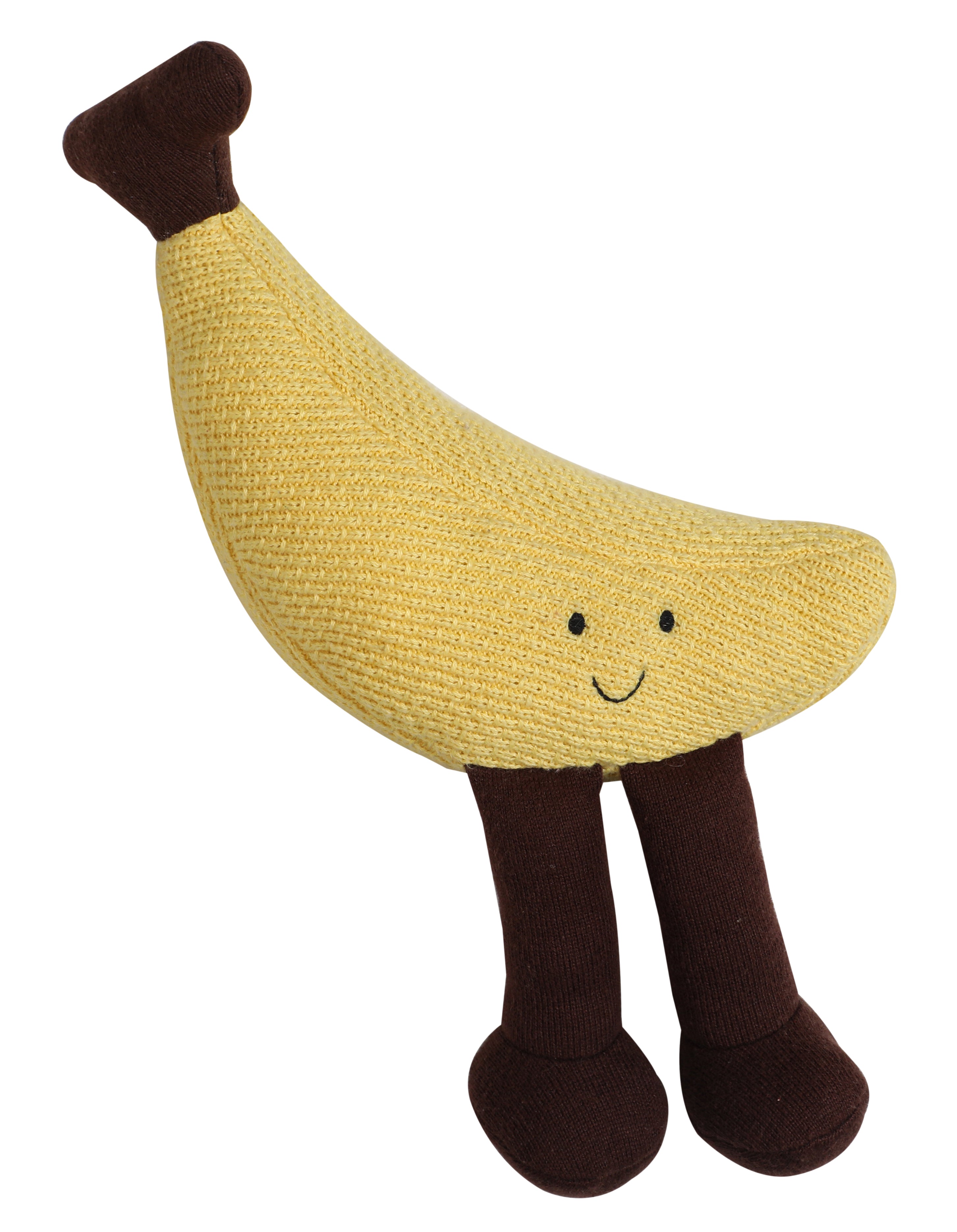 Knitted Banana Soft Toy
