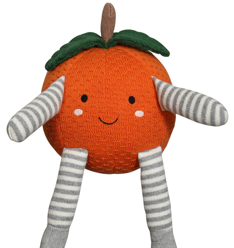 Knitted Orange Shape Soft Toy