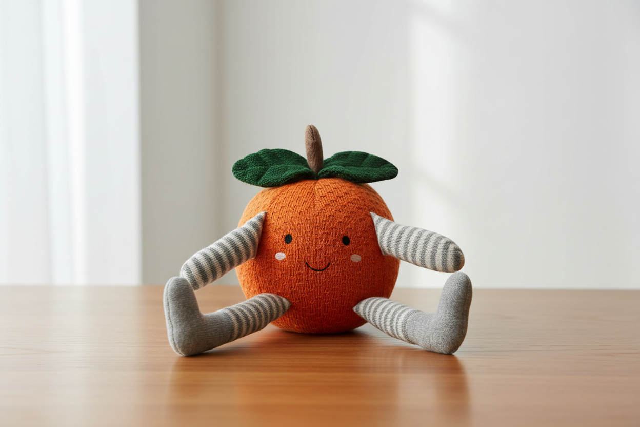 Pomme Cotton Knitted Sporty Orange