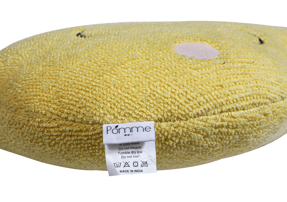 Pomme Cotton Knitted Cheerful Pear Cushion (Aurora)