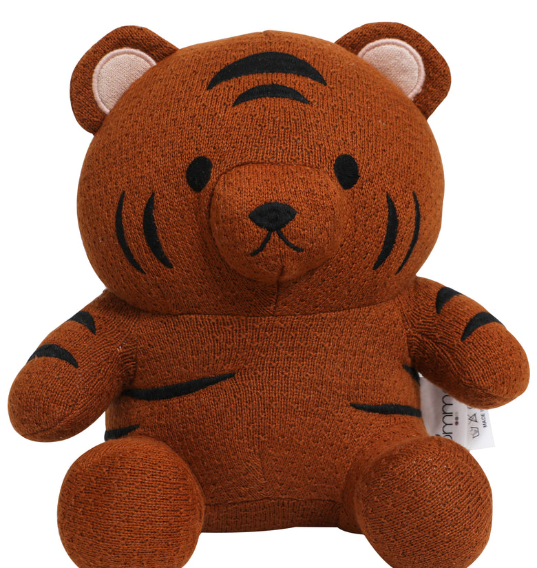 Knitted Tiger Soft Toy Honey Ginger