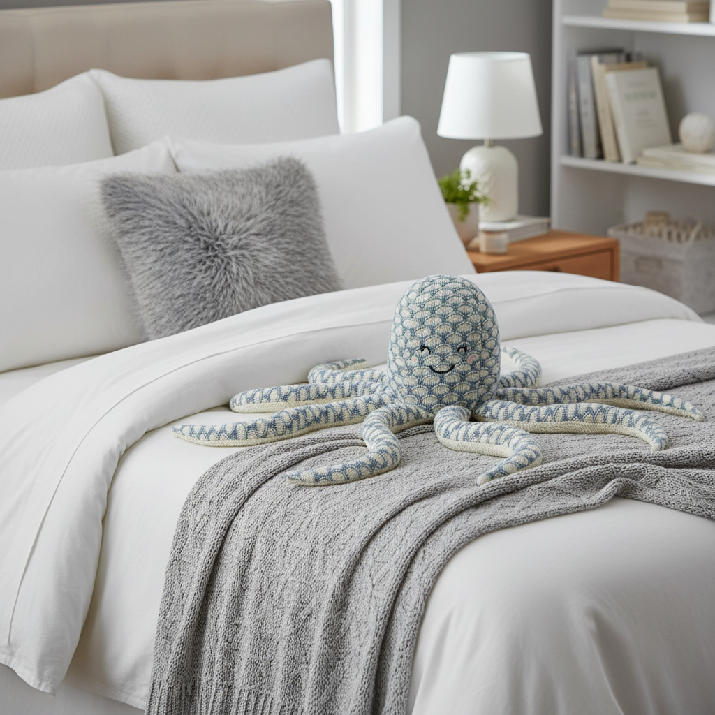 Pomme Cotton Knitted Soft Octopus