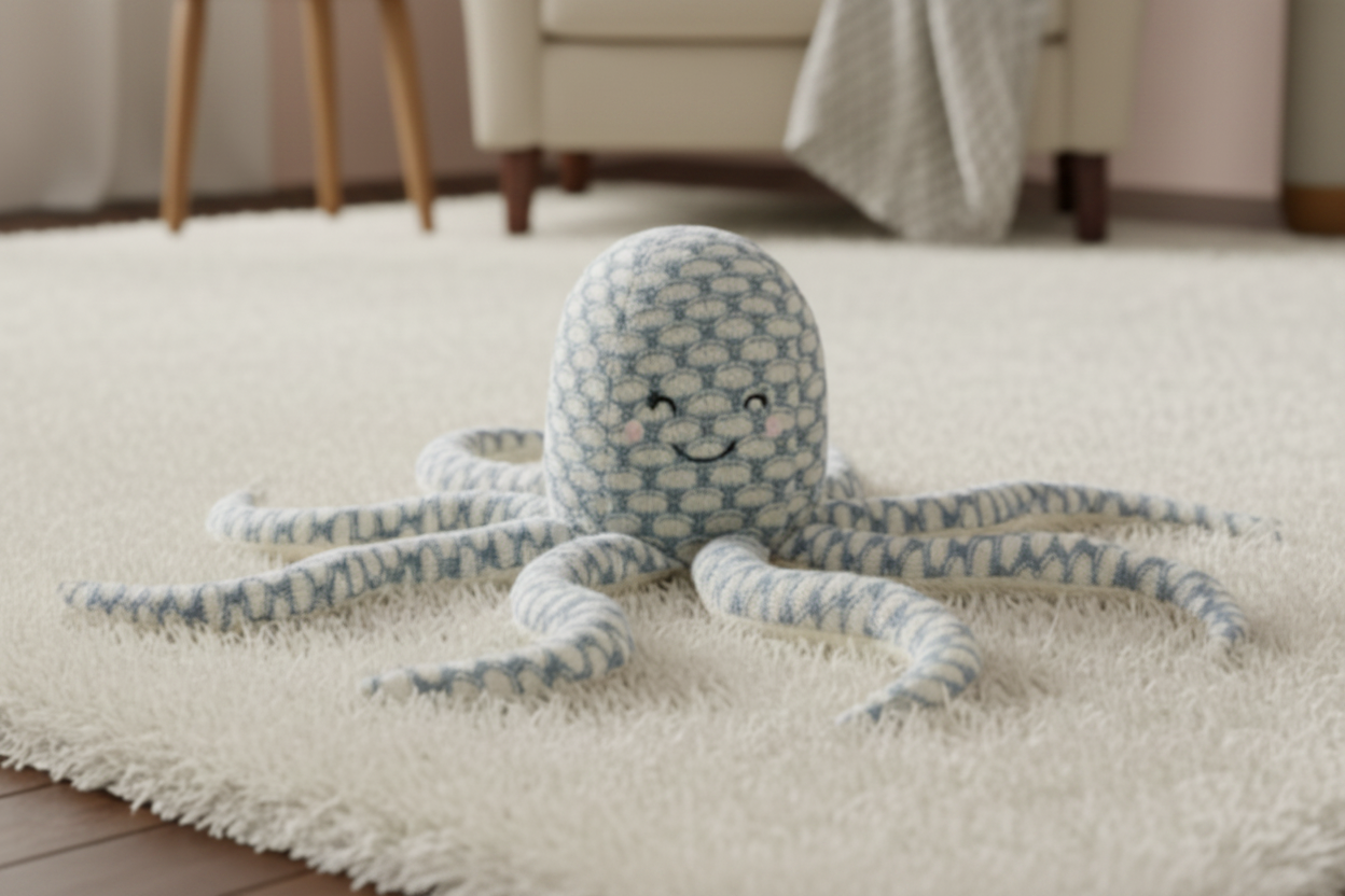 Pomme Cotton Knitted Soft Octopus