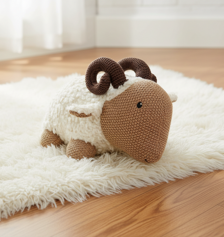Pomme Knitted Horn Sheep
