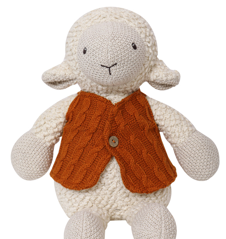 Knitted Sheep Soft Toy