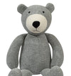 Knitted Soft Toy Grey Bear