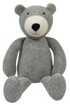 Knitted Soft Toy Grey Bear