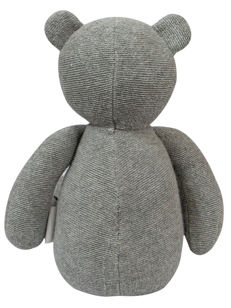 Knitted Soft Toy Grey Bear
