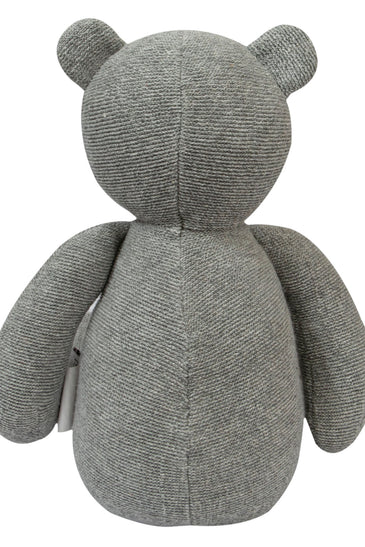 Knitted Soft Toy Grey Bear