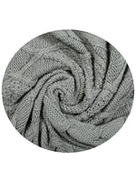 Load image into Gallery viewer, Gray Knitted Cotton Throw