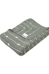 Knitted Grey Melange Texture Knit With 3D Bubble Knit Throw