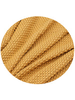 Load image into Gallery viewer, Knitted Moss Knit Yellow Stone Wash Texture Knit Throw