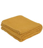 Knitted Moss Knit Yellow Stone Wash Texture Knit Throw