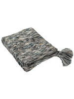 Load image into Gallery viewer, Knitted Grey Beige Space Dye Texture Knit Throw