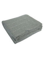Load image into Gallery viewer, Knitted Grey Melaneg With Silver Sequence Texture Knit Throw
