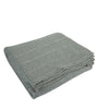 Knitted Grey Melaneg With Silver Sequence Texture Knit Throw