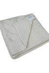 Knitted Basket Knit Ivory Chunky Knit Luxry Throw