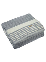 Load image into Gallery viewer, Knitted Cable With Chnille Stripe Texture Knit Luxry Throw